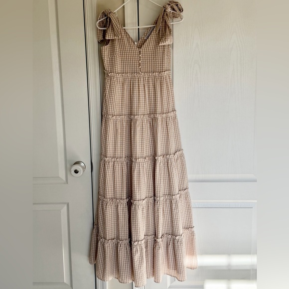 English Factory Gingham Tiered Maxi Dress - Picture 4 of 7